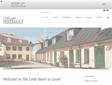 Tablet Screenshot of lillahotellet.com